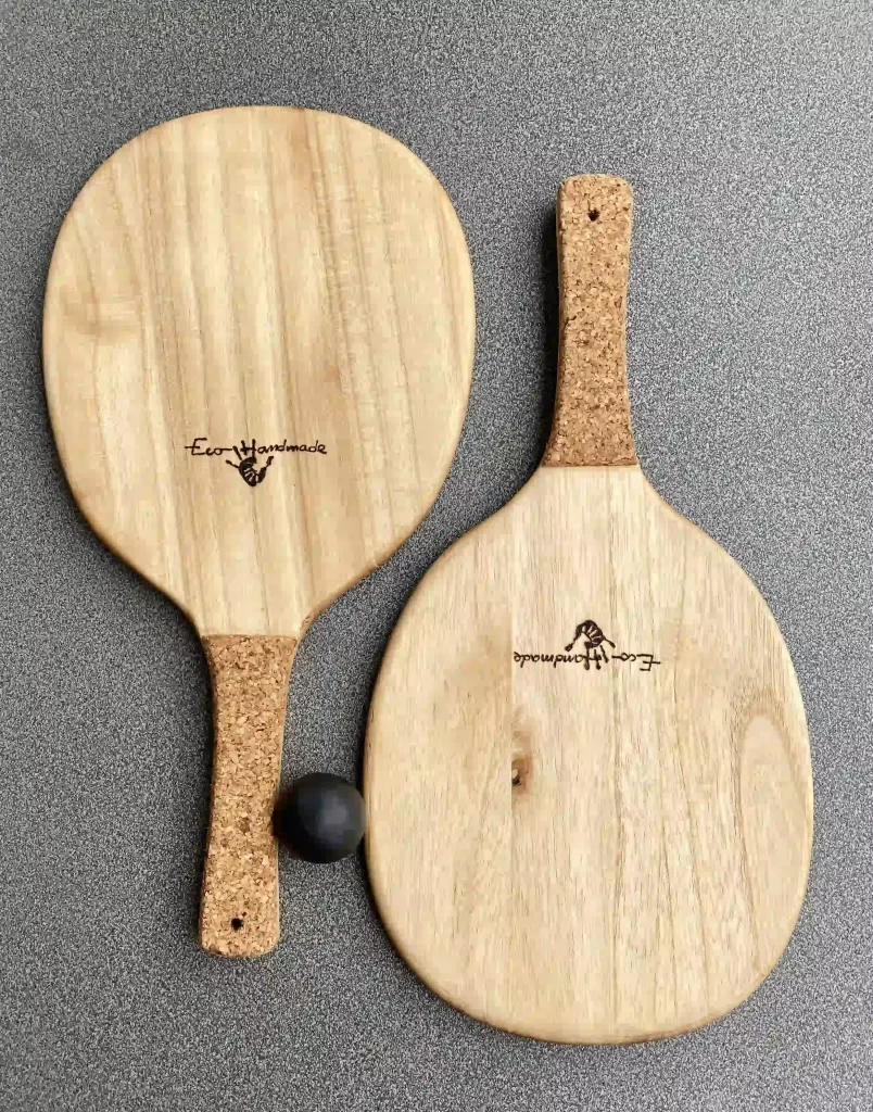 Frescobol wooden paddles